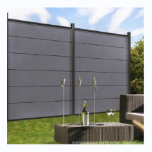 Popular Aluminium Post Composit Fence UV Resistant Outdoor Wpc Fence